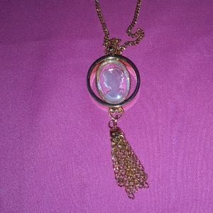 Gold vintage accented necklace
